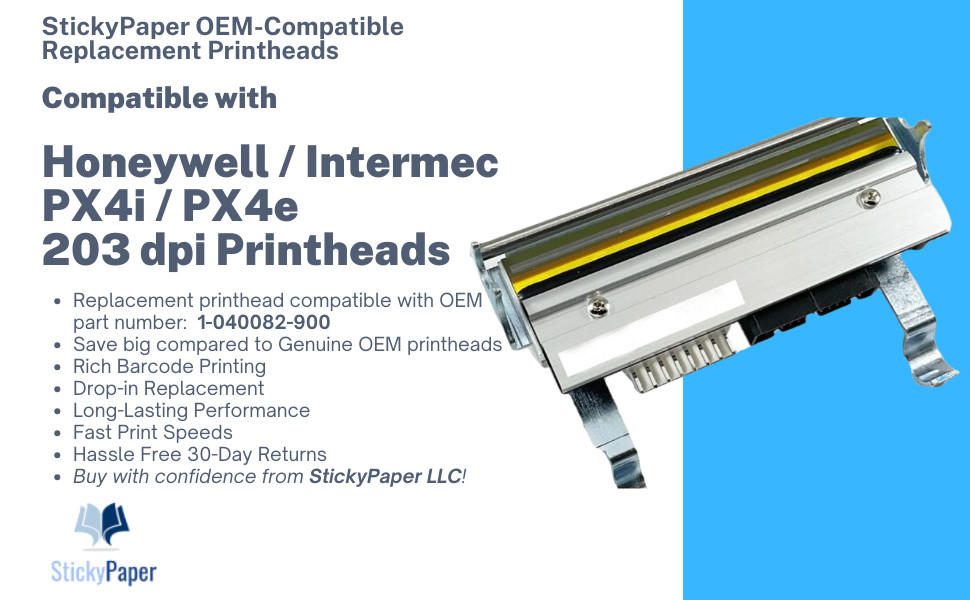 Honeywell/Intermec PX4i/PX4e 203 dpi Compatible Printhead (1-040082-900)