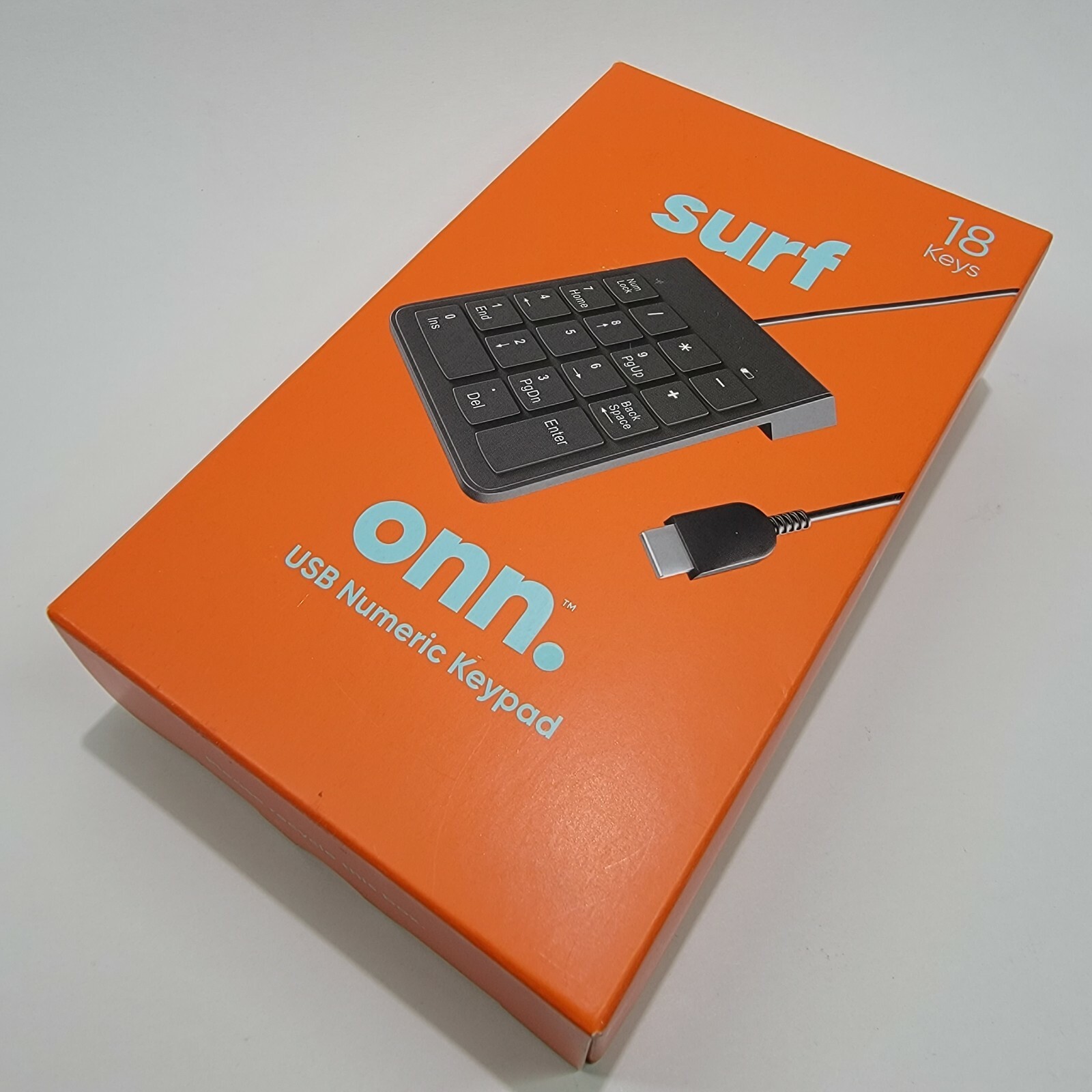 Surf Onn. USB Numeric Keyboard 18 Keys Wired NEW NIB Fast Shipping