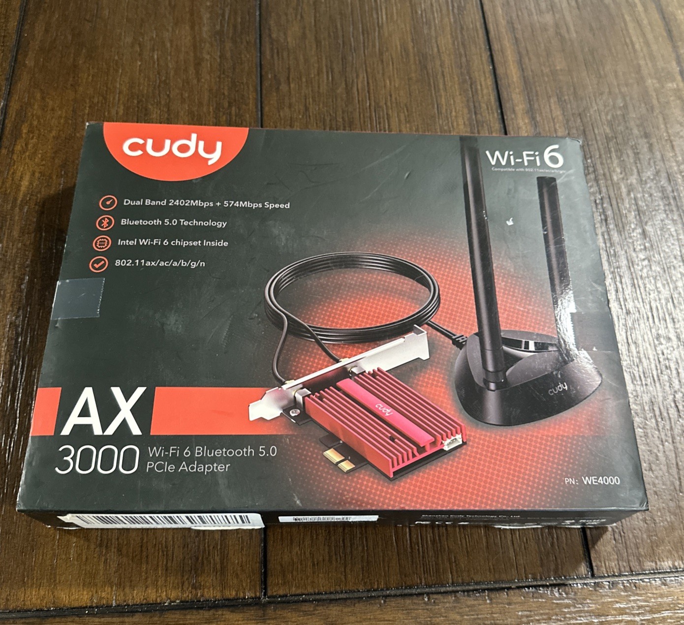 Cudy BE9300 Wi-Fi 7 Bluetooth 5.4, PCI-E Adapter WE9300S- SN:WE9300S245000048.