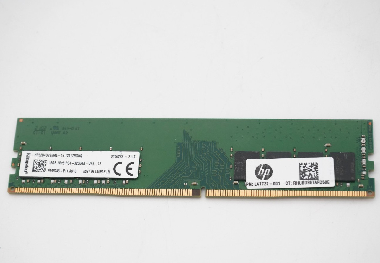 Kingston 16GB DDR4 3200 UDIMM Desktop RAM HP32D4U2S8ME-16
