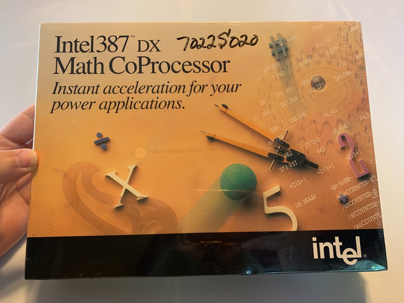 NOS Intel 387 Dx Math CoProcessor NEW & SEALED Vintage