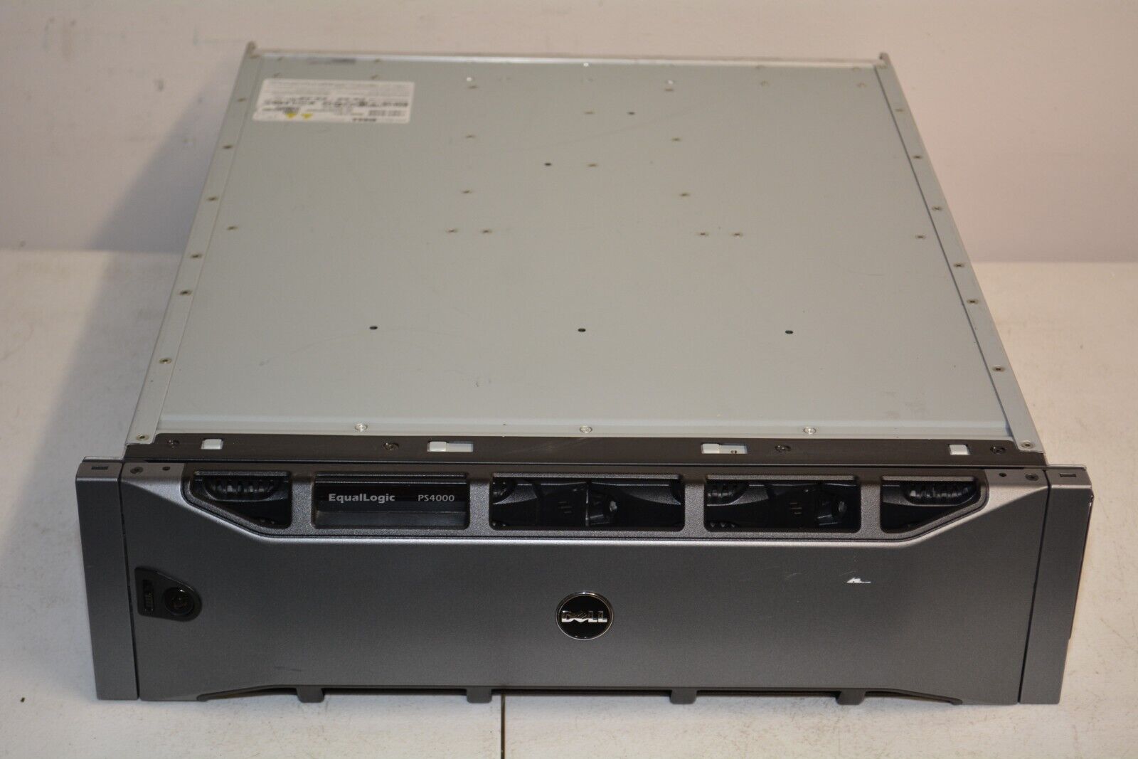 ^ Dell EqualLogic PS4000 Storage Array 2x Type 8 Control Module 2x PSU No HDs