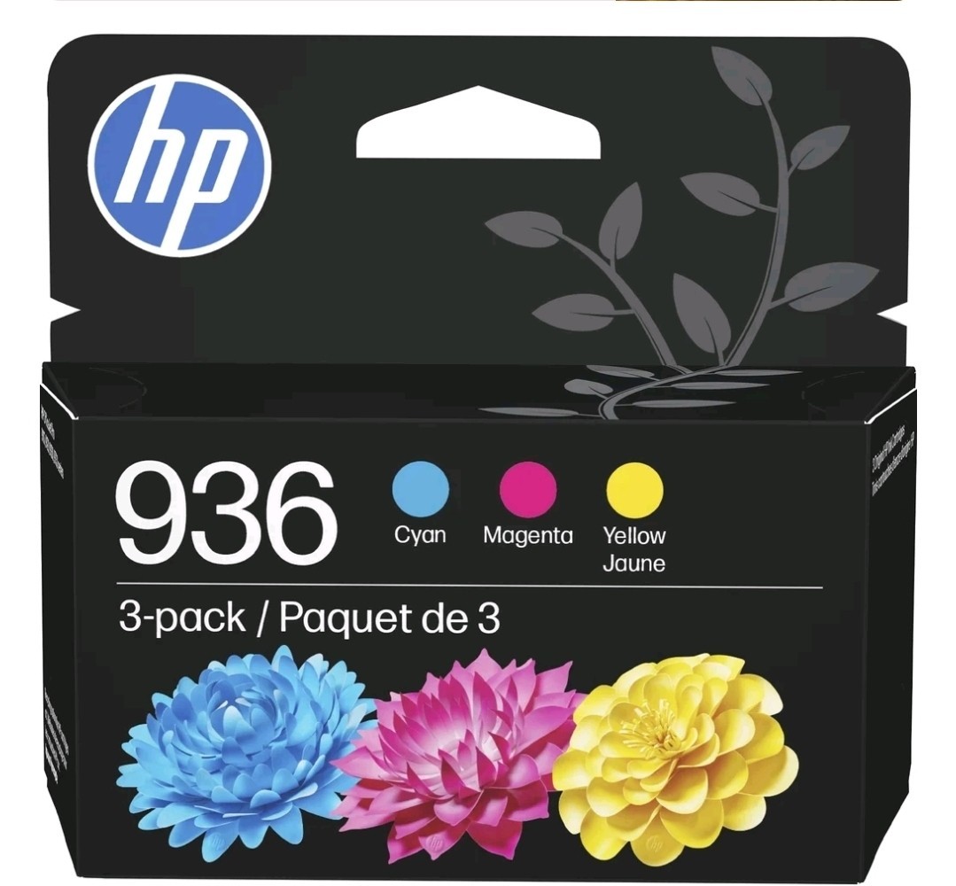 🔥HP Genuine Original 936 Inkjet Ink Cartridges 3-Pack Cyan/Mag/Yellow Exp 2/28