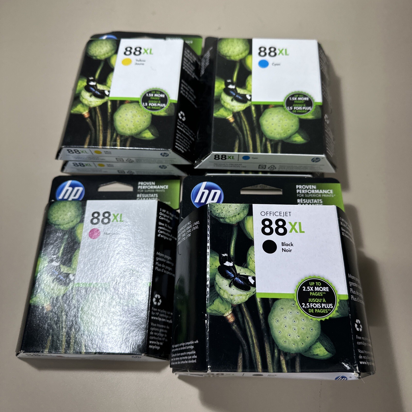 HP 88XL High Capacity Black Ink Yellow Cyan And Magenta 6 Packs