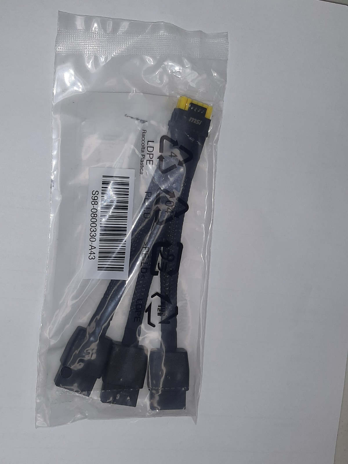 msi 12VHPWR 12+4Pin to 3x8Pin(6+2P) Power Adapter Cable for RTX 40xx