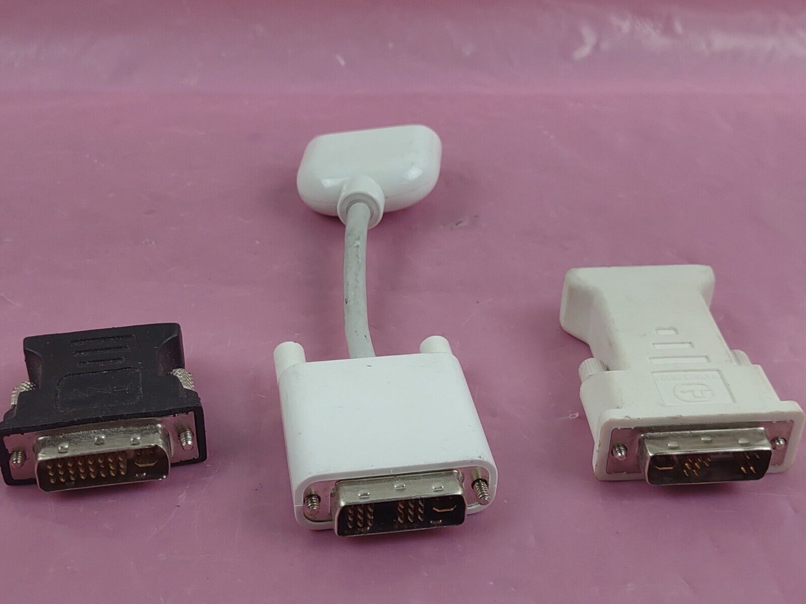 LOT OF 3 USED Generic DVI to VGA Adapters