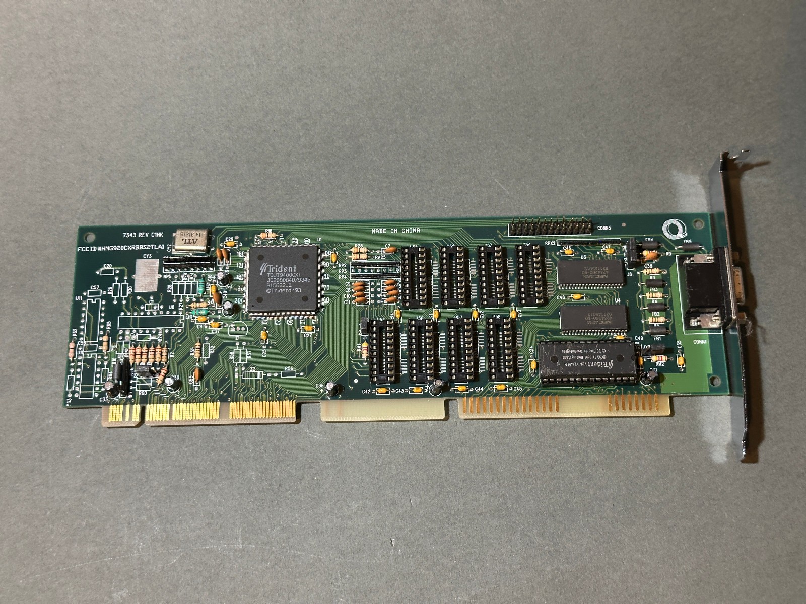 Trident 7343 32 bit VLB Video Card TGUI9400CXi