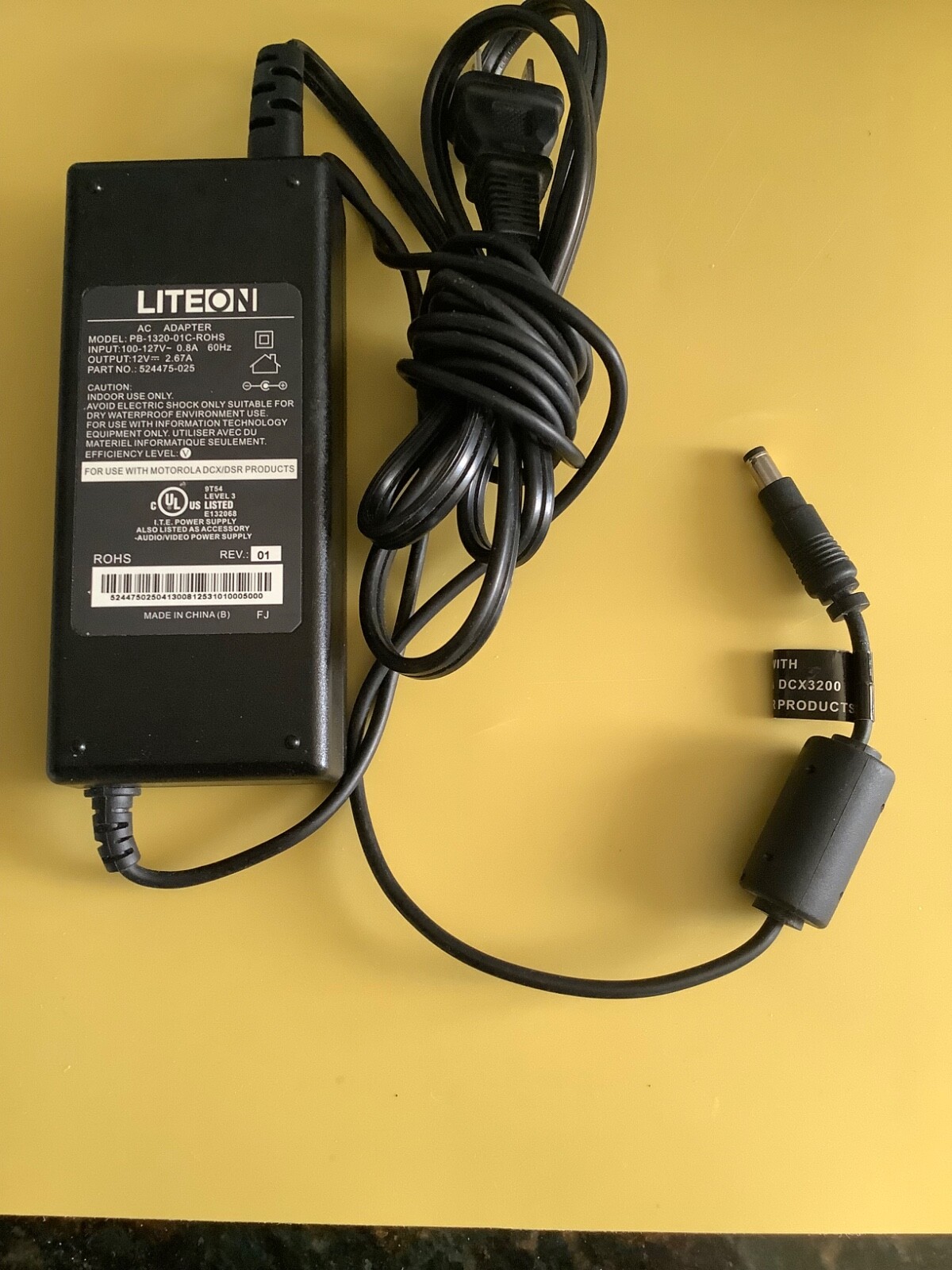 LITEON Model PB-1320-01C-ROHS 12V AC Adaptor