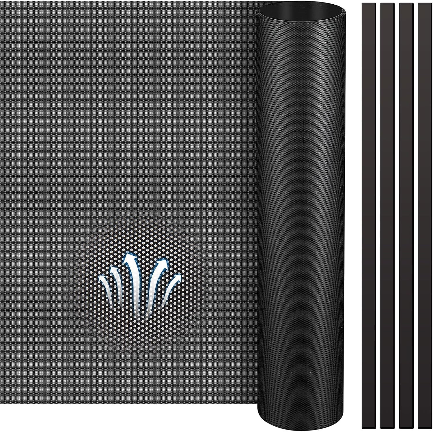 2 Pcs 1000X300Mm DIY PC Case Dust Mesh Filter | PVC Dustproof Mesh with 8 Pcs Ma