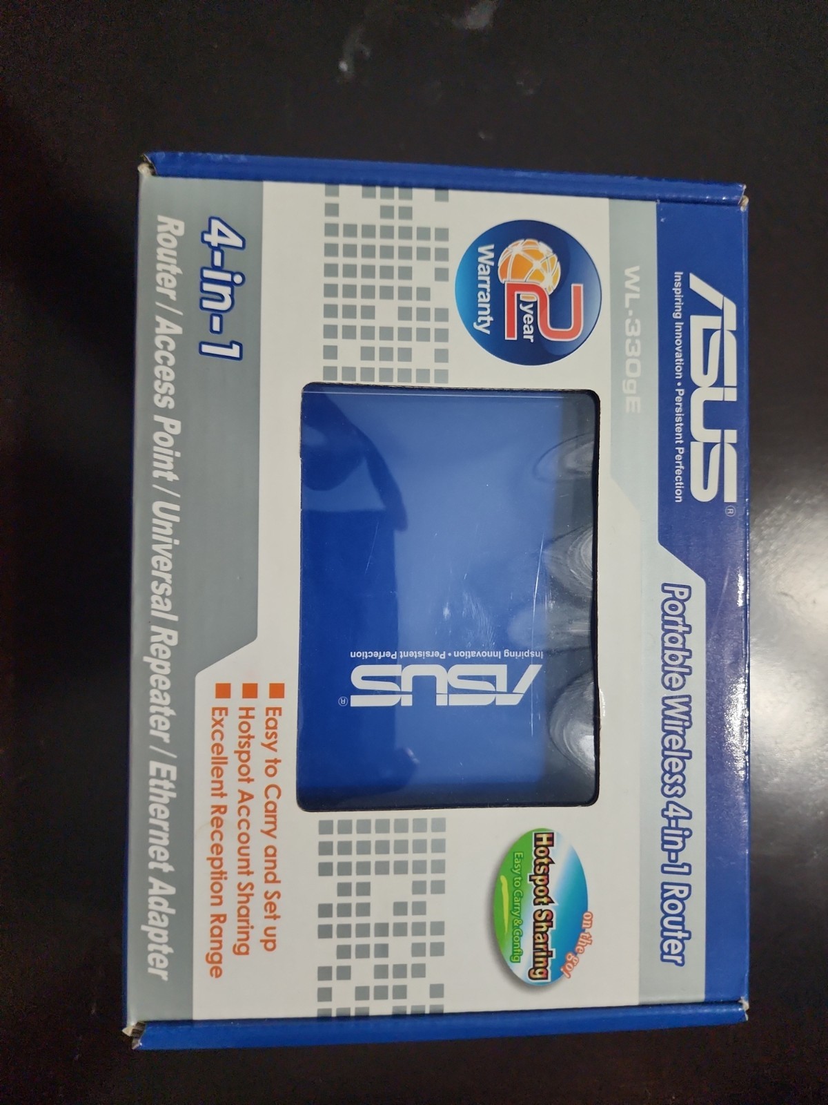 Asus WL-330gE Portable Wireless Router 4 In 1 Access Point Ethernet Adapter