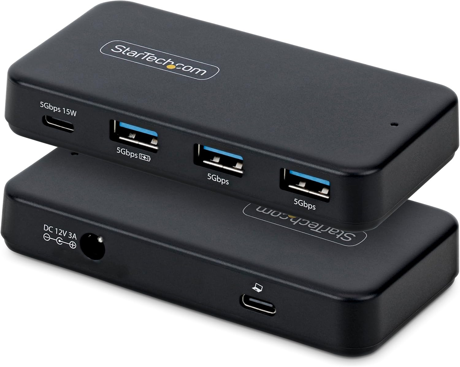 Startech 4-Port USB-C and USB-A Hub, 5Gbps, Self-Powered, 2-In-1 Host Adapter Ca