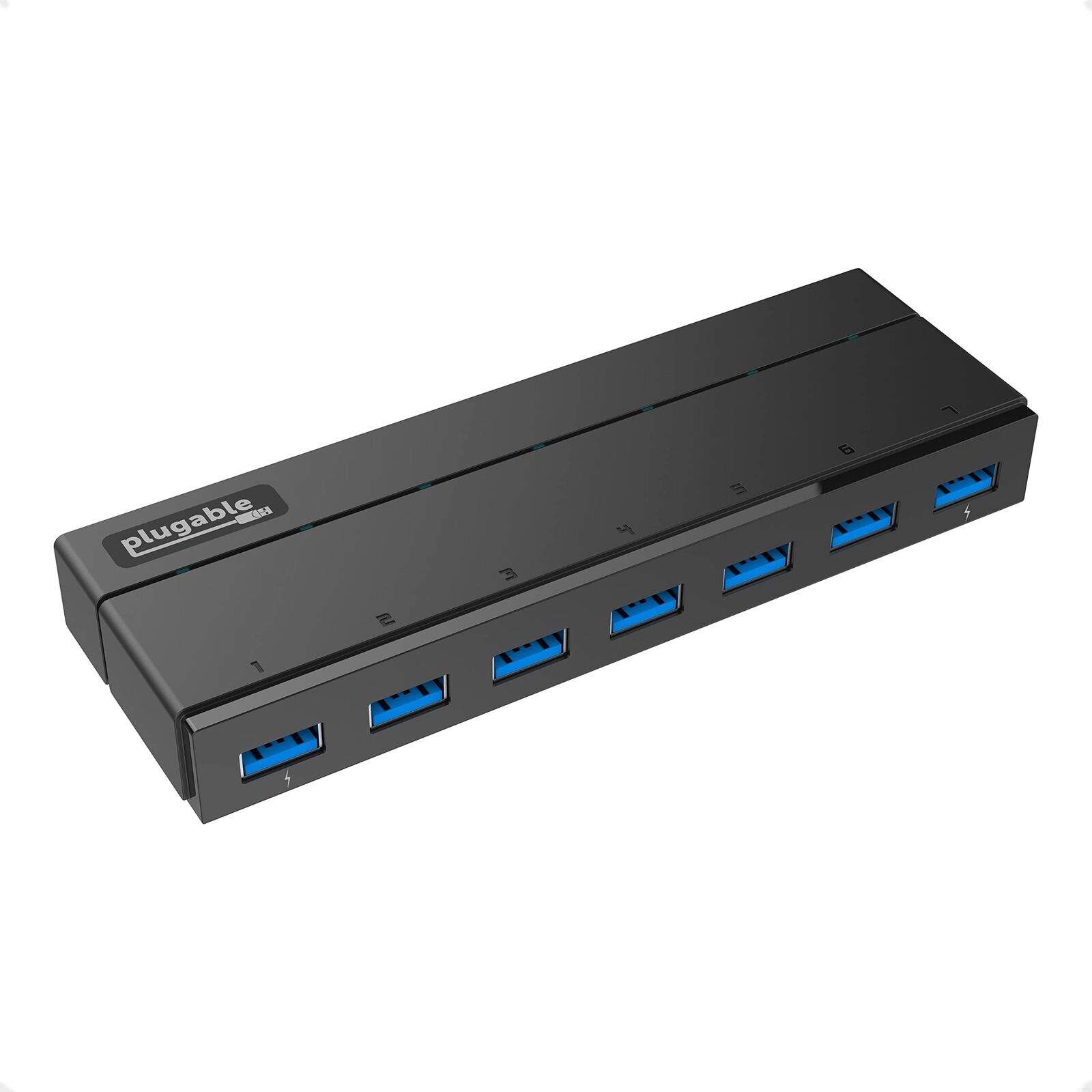 Plugable 7-Port USB 3.0 Hub with 36W Power Adapter - Driverless - Effortlessly C