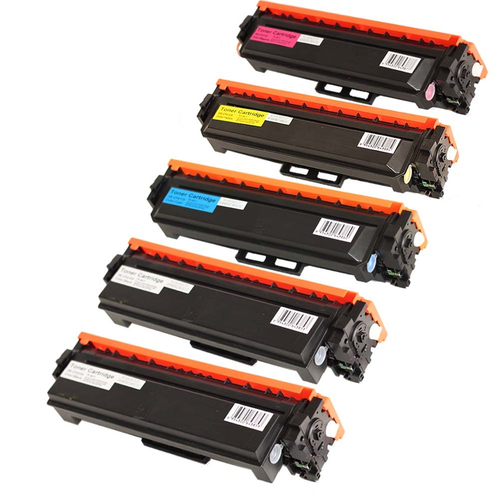 5PK CF410X CF411X CF412X CF413X Toner Set For HP LaserJet Pro M452 MFP M477 M377