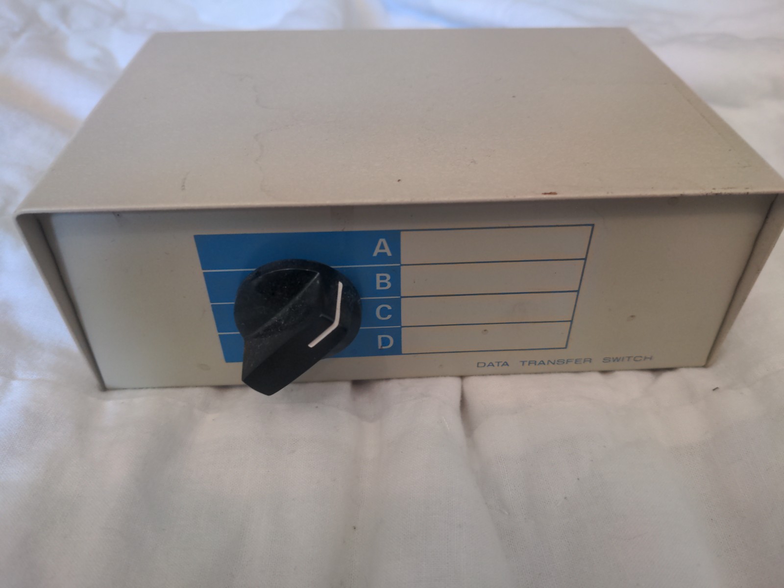 Kentek DB25 4-Way Printer Data Transfer Switch Box RS-232 Parallel Rotary PC/MAC