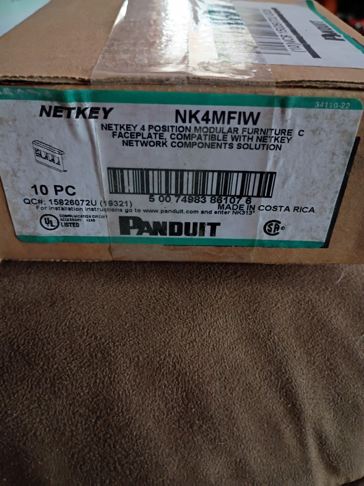10-Pack Panduit NetKey Nk4mfiw