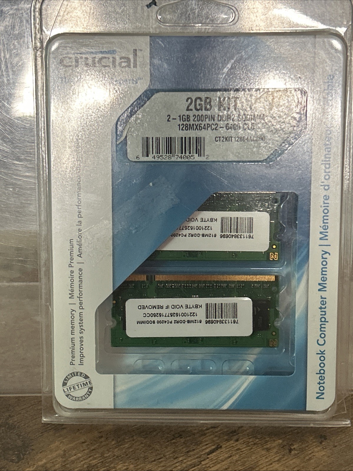 1GB (2x512MB) PC2 4200 DDR2 533 Mhz SO-DIMM SDRAM 200 Pin Memory