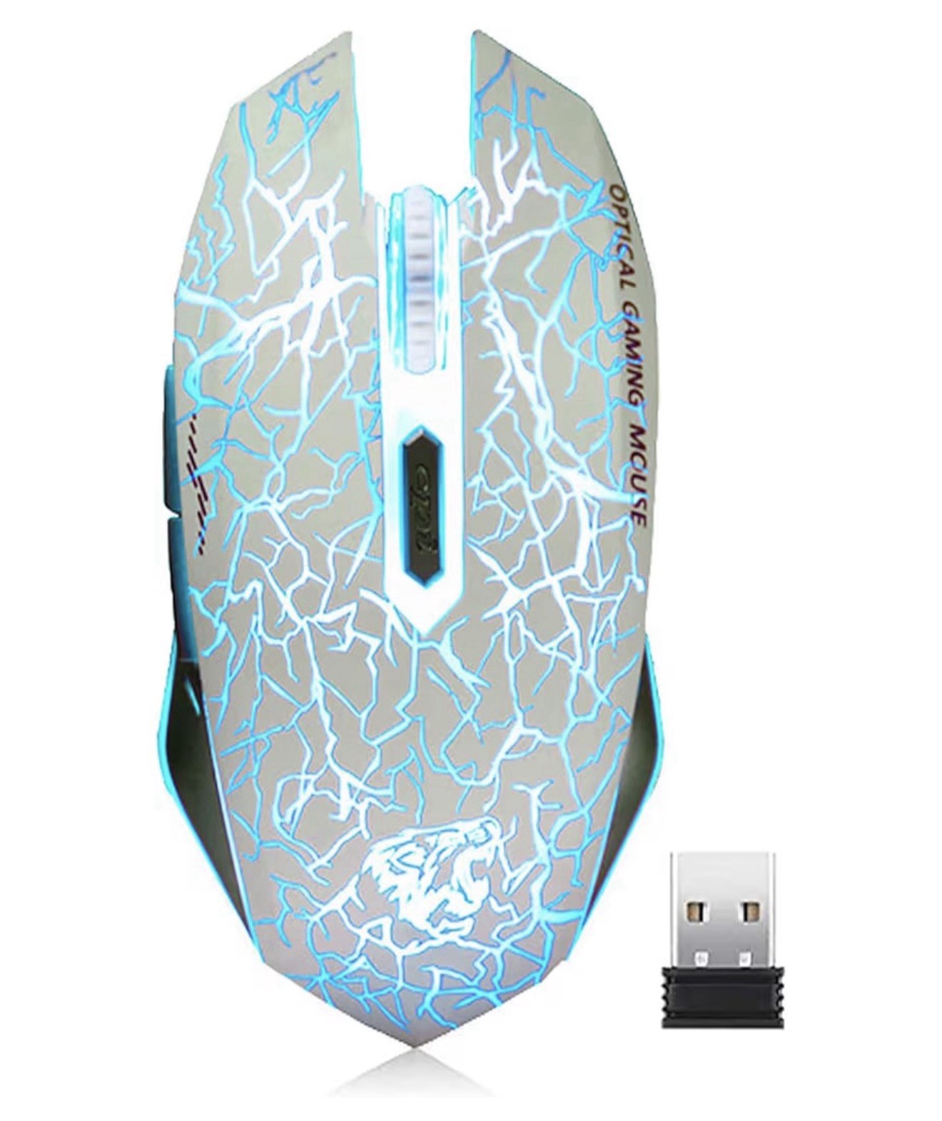 VEGCOO C10 Wireless Gaming Mouse RGB LED Silent Click Rechargeable 2400 DPI PC