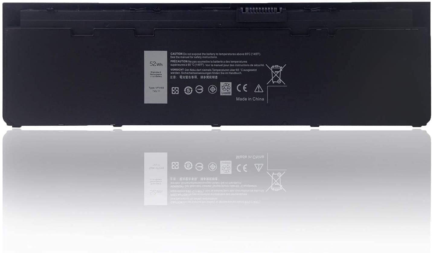 High-Capacity Laptop Battery for Dell Latitude E7240 E7250 - 7.4V 52WH, Compatib