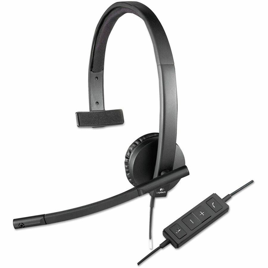 Logitech USB H570e Corded Single-Ear Headset 981-000570