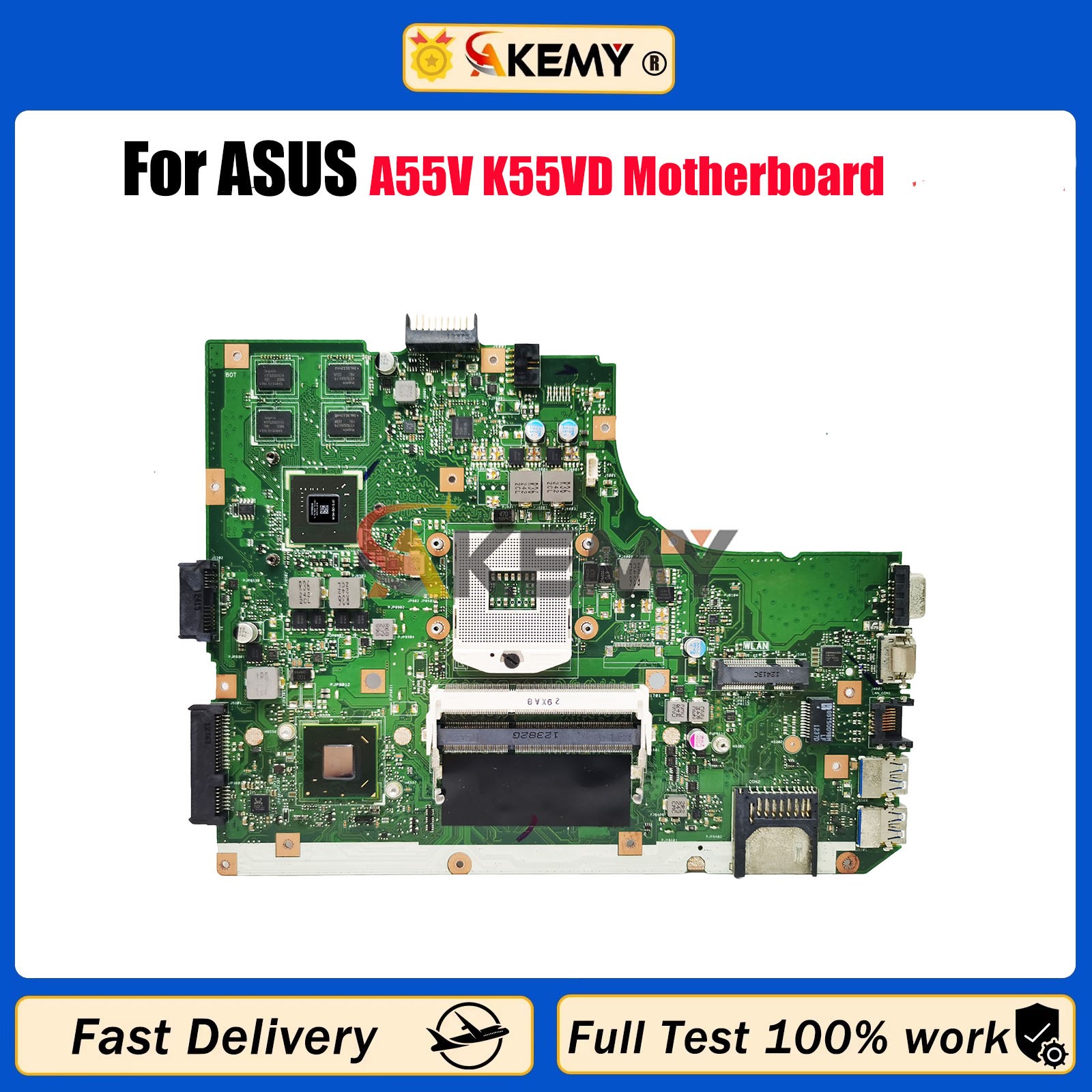 For Asus A55V F55V R500V R503V K55V U57A Motherboard K55VD GT610M Mainboard