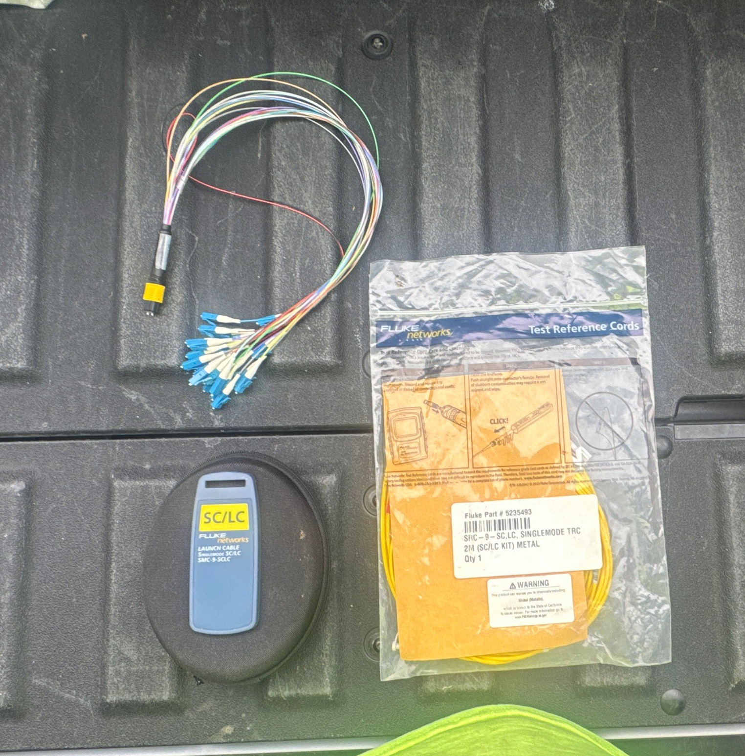 Fluke Networks SC to LC Single-Mode Test Reference Cord 2 m Yellow SMC-9-SCLC
