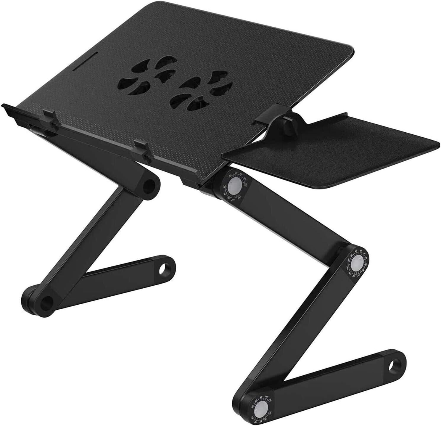 Adjustable Laptop Stand, Portable Laptop Table Stand with 2 CPU Cooling Fans