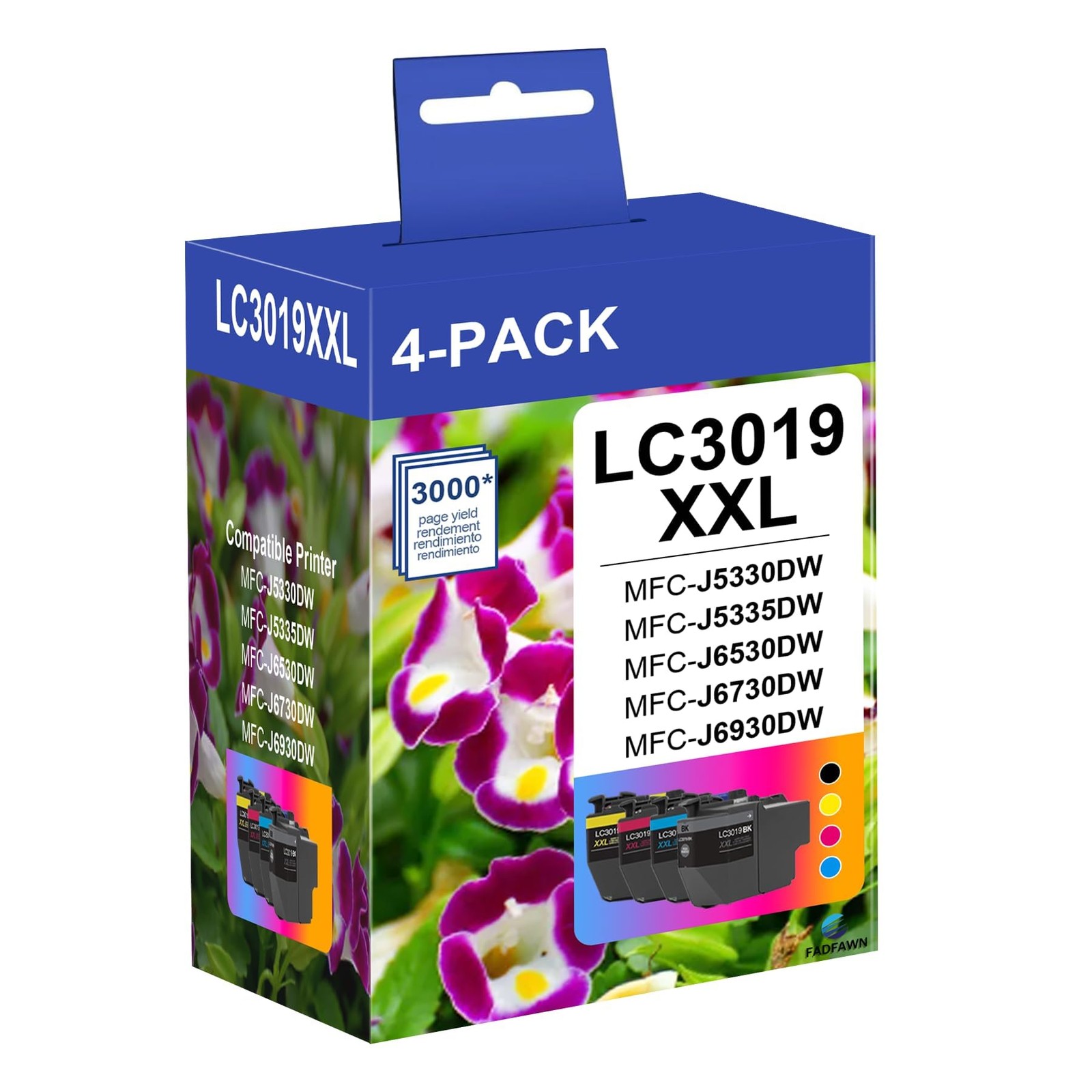 LC3019XXL Ink Cartridges 4 Pack for Brother LC3019