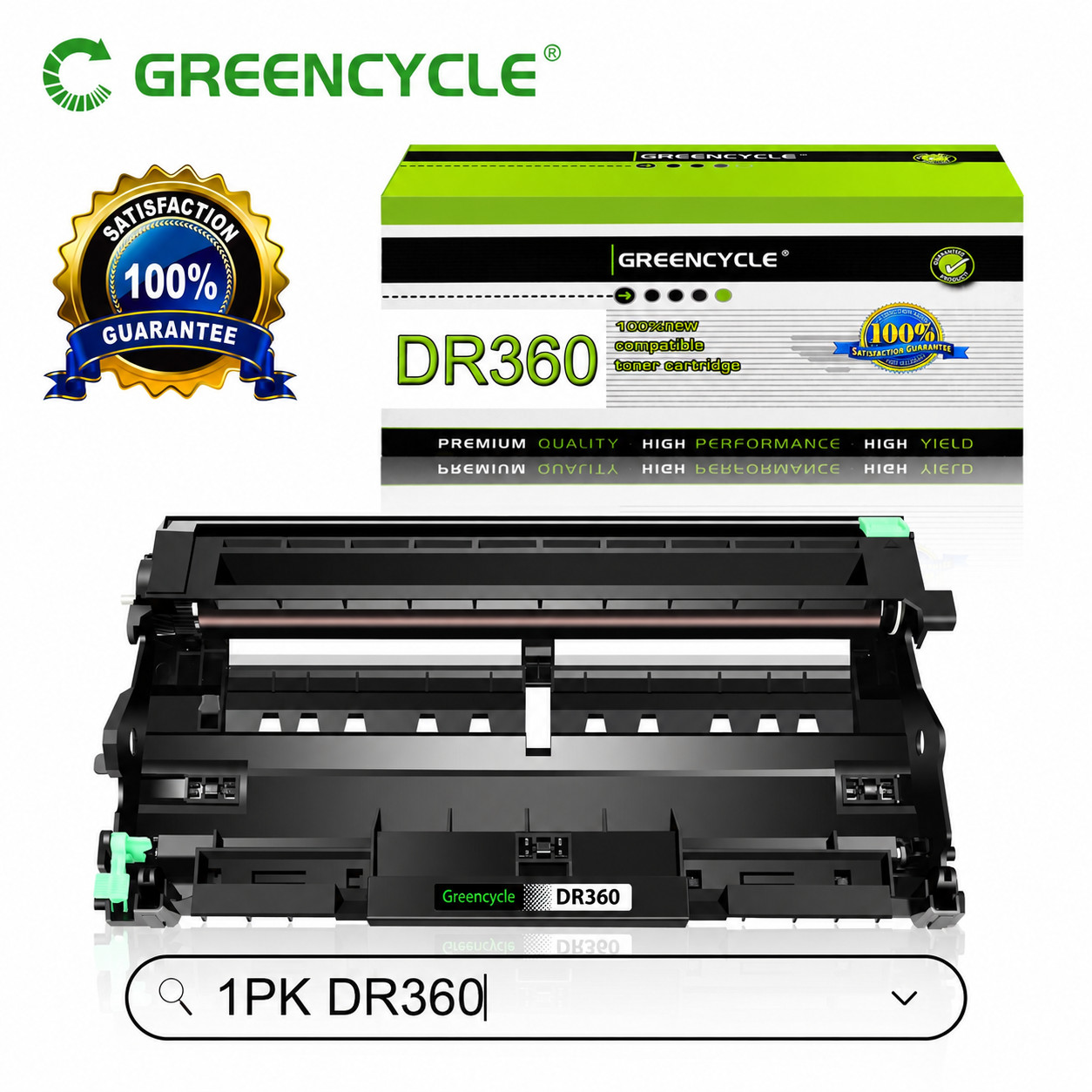 DR360 Drum Unit 1 Pack Compatible for DR360 DR-360 DCP-7045 MFC-7340 HL-2140