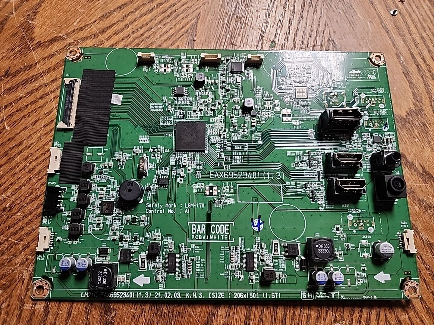 MAIN board LG UltraGear 34GP63A-B 34'' QHD HDR VA LED Curved Gaming