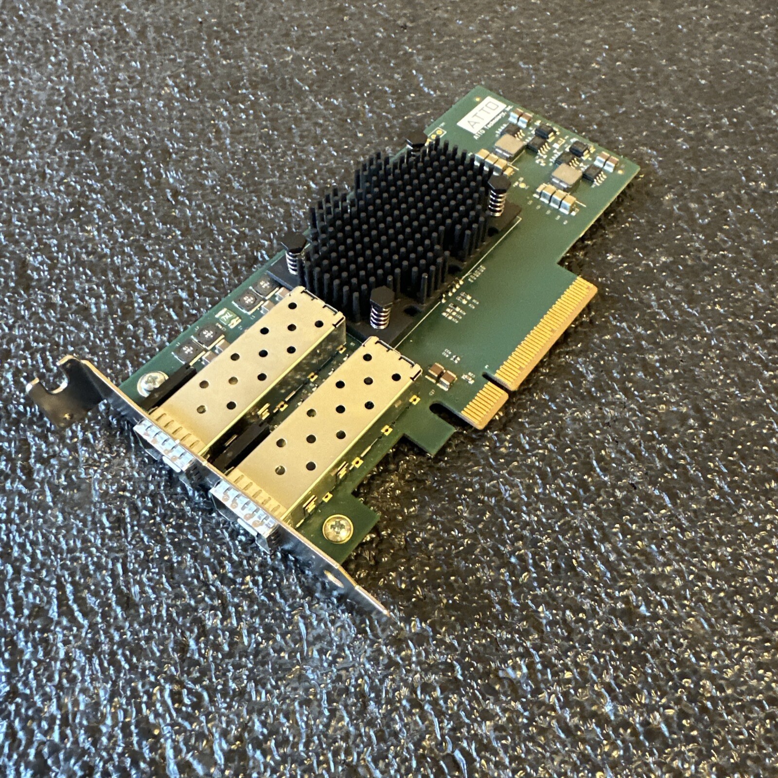 ATTO FastFrame FF-NS12 2-Port LC SFP+ 10GbE PCIe2.0 Network Adapter Low Profile