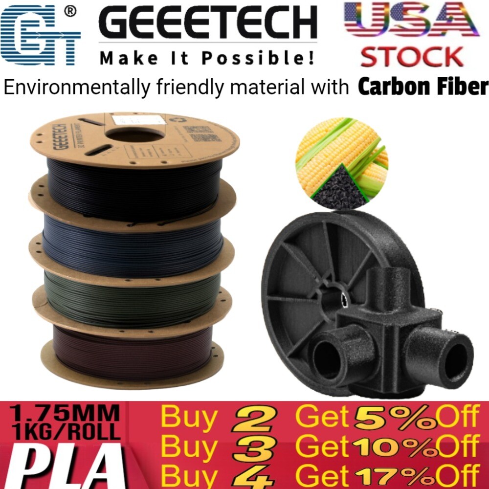 GEEETECH 3D Printer Filament Carbon Fiber PLA Environmentally friendly 1kg1.75mm
