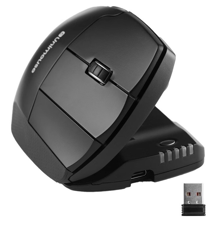 Contour Unimouse Ergonomic Vertical Mouse, Adjustable Thumb Rest, Wireless