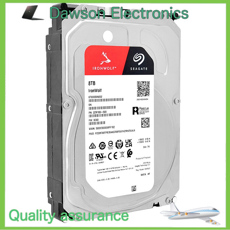Seagate IronWolf ST8000VN002 8Tb 256Mb Cache 5400Rpm Sata III 3.5''
