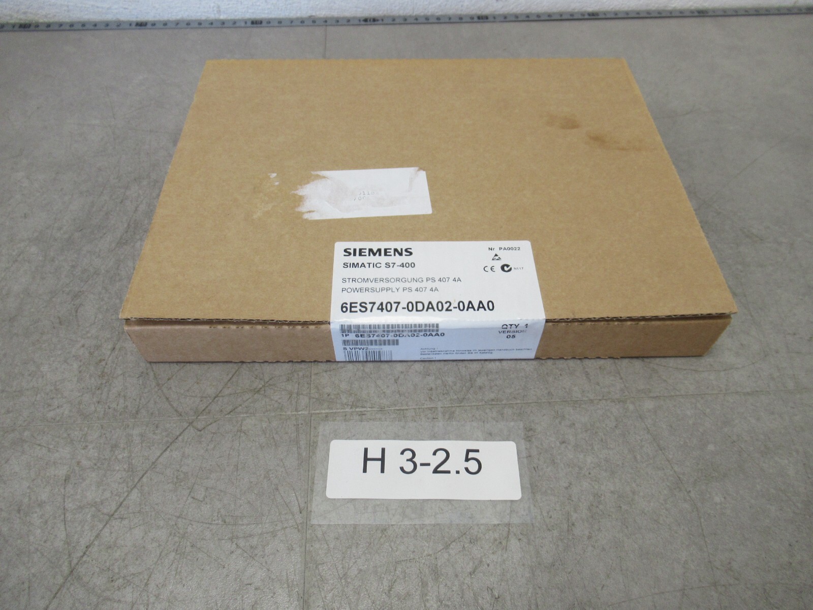 Siemens 6ES7407-0DA02-0AA0 Power Supply PS 407 Simatic S7-400 Original Packaging