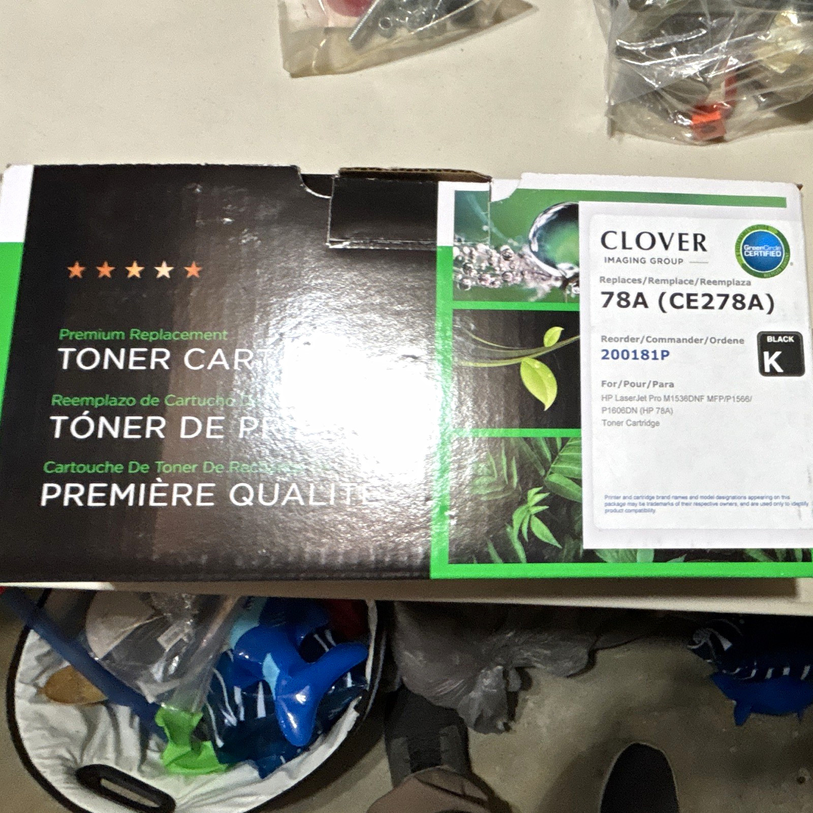 Clover 78A (CE278A) MPN 200181P Black Premium Replacement Laser Toner For HP