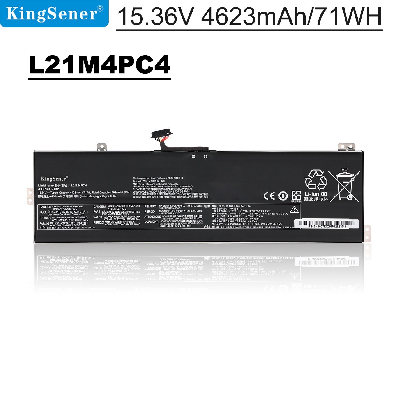 KingSener L21M4PC4 L21L4PC1 Laptop Battery For IdeaPad Gaming 3 16ARH7 16IAH7 16