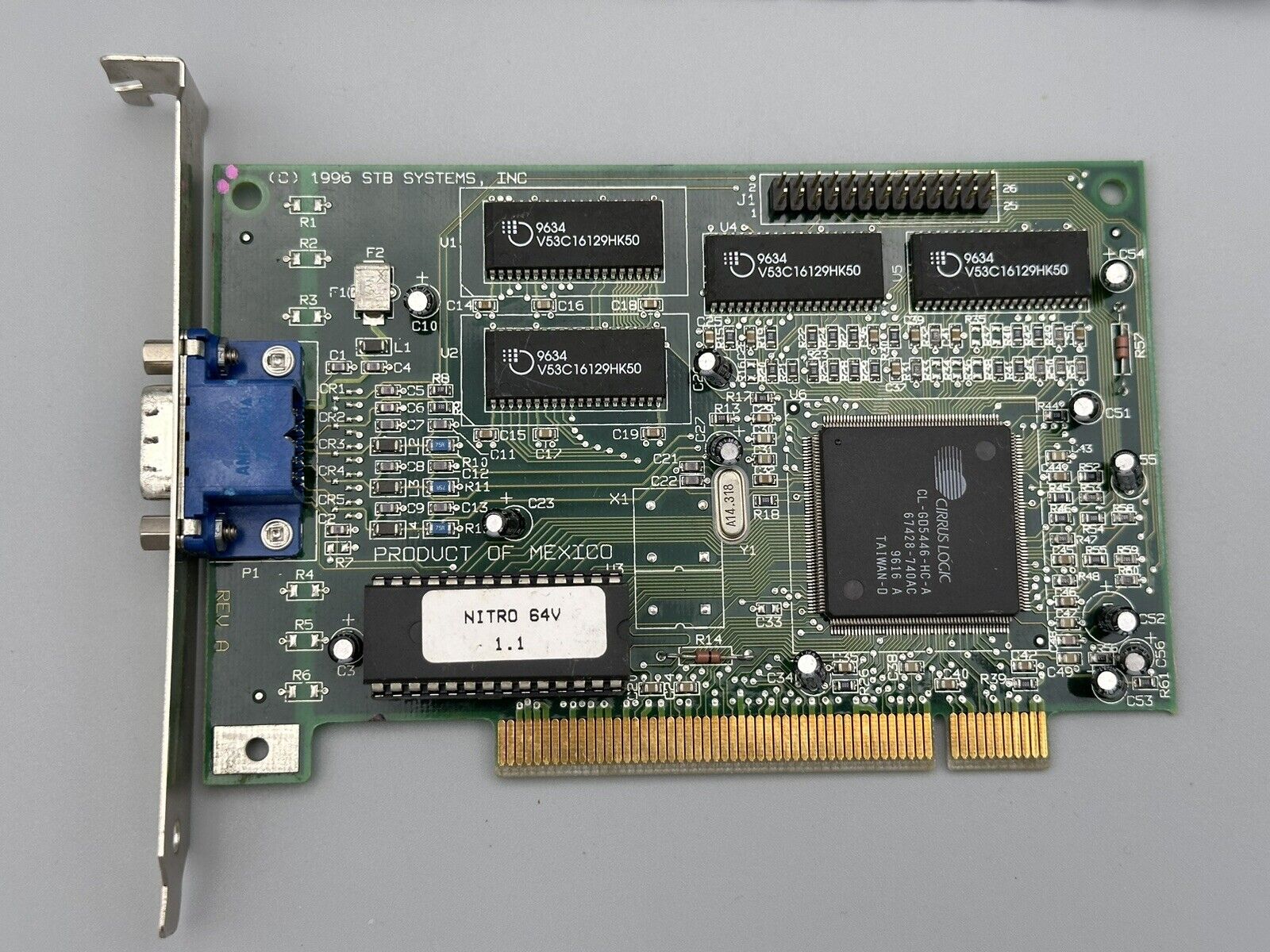 STB Nitro 64V v1.1 1MB PCI VGA Video Adapter, 1X0-0415-307 VIDPCI014ACWW