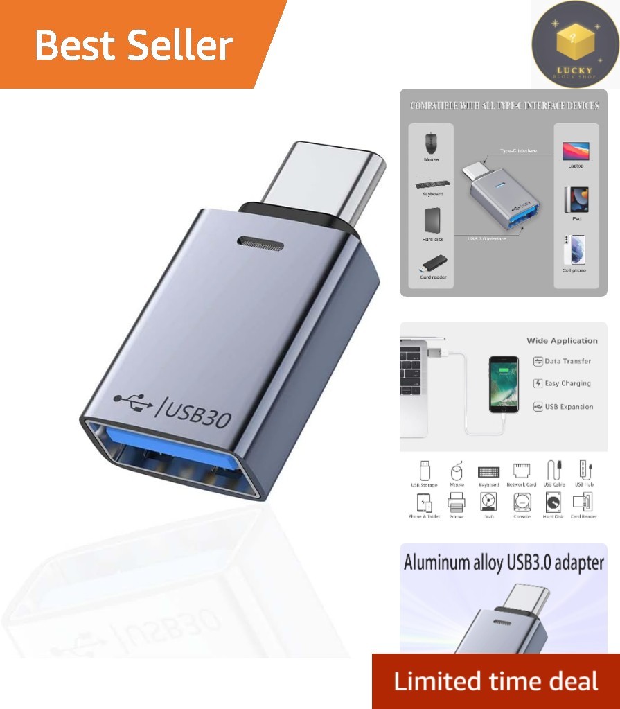 User-Friendly USB C to USB 3.0 OTG Adapter with Plug and Play Convenience