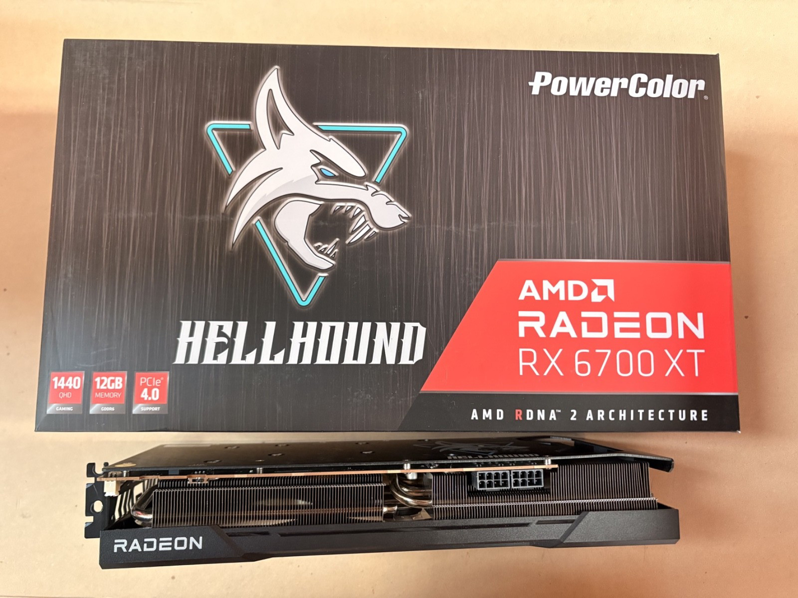 PowerColor HellHound AMD Radeon RX 6700 XT 12GB - Excellent Condition