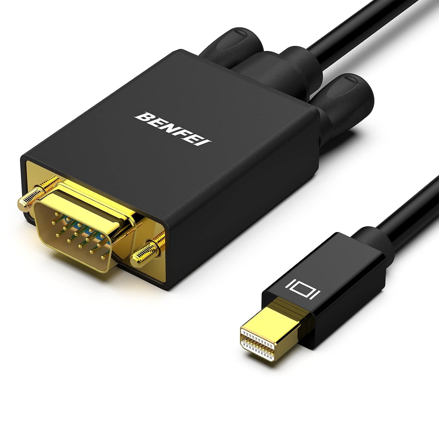 BENFEI Mini DisplayPort to VGA 6 Foot Cable 30V Gold Plated MacBook Compatible