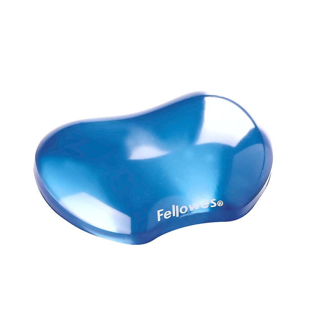 Fellowes Stain Reistant Stylish Transparent Gel Flex Wrist Rest Blue Durable