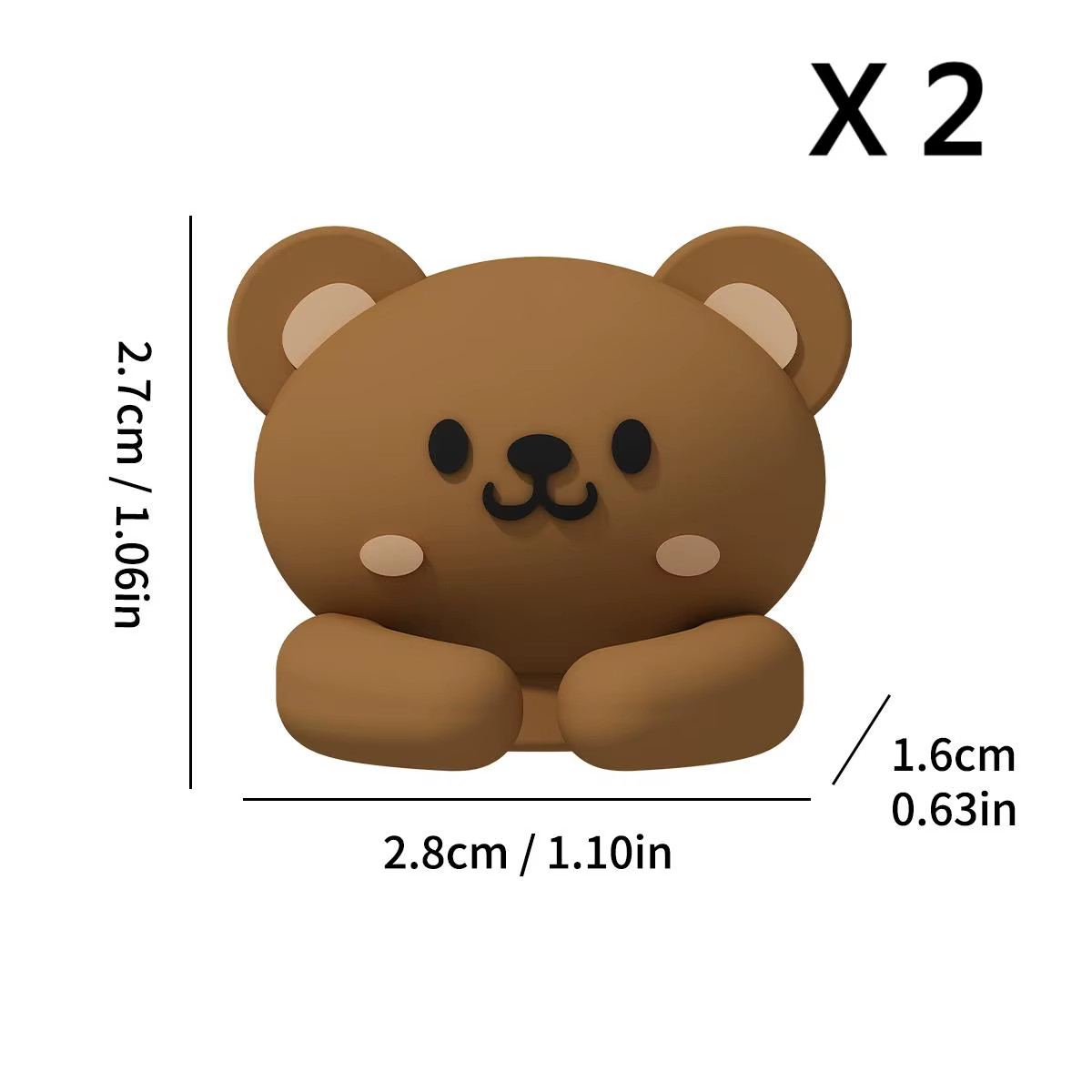 WORTHBUY Cute Desktop Cable Organizer Holder Winder Clips Desk Self-Adhesive Mob