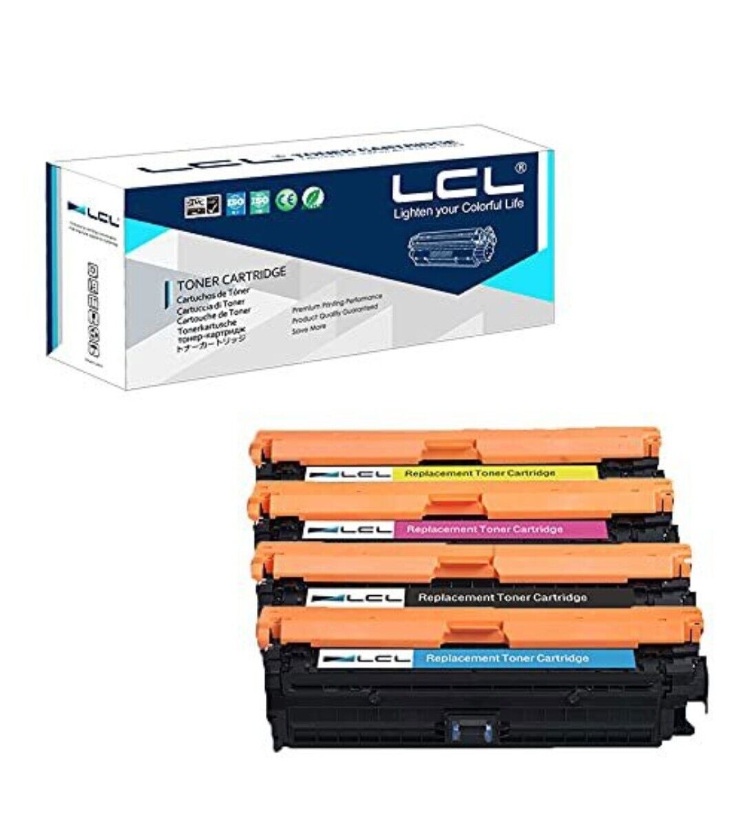 4-Pack  LCL Toner Cartridge Replacements for HP Black Cyan Magenta Yellow