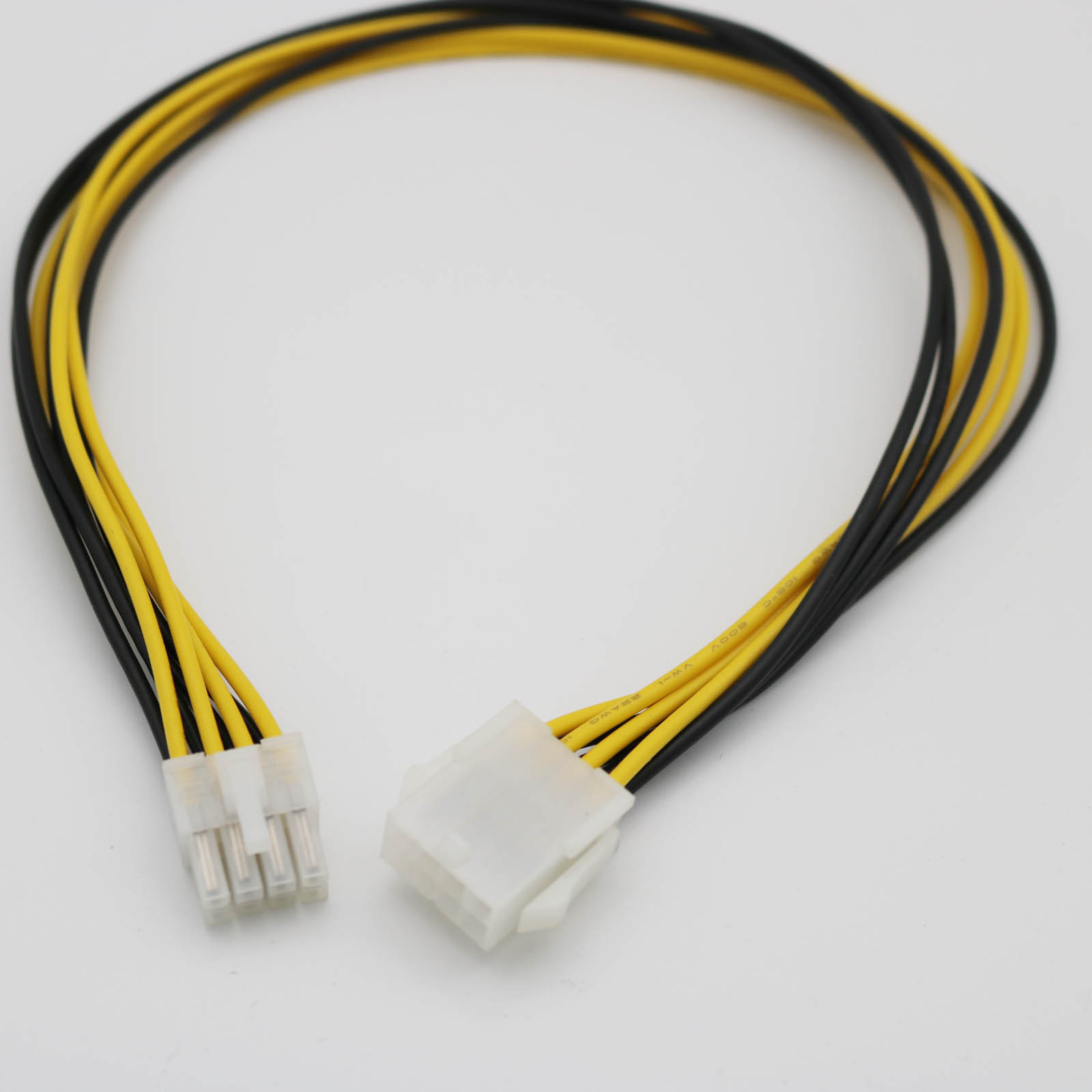 10pcs 50cm 8-Pin 2x4 ATX 12V CPU EPS Power Supply Male to Female Extension Cable