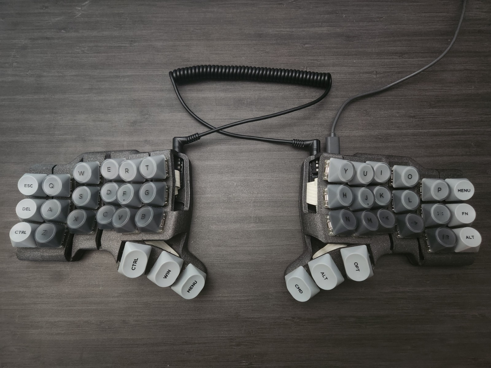 Split Mechanical Ergonomic Keyboard TBK Mini with QMK and VIA support