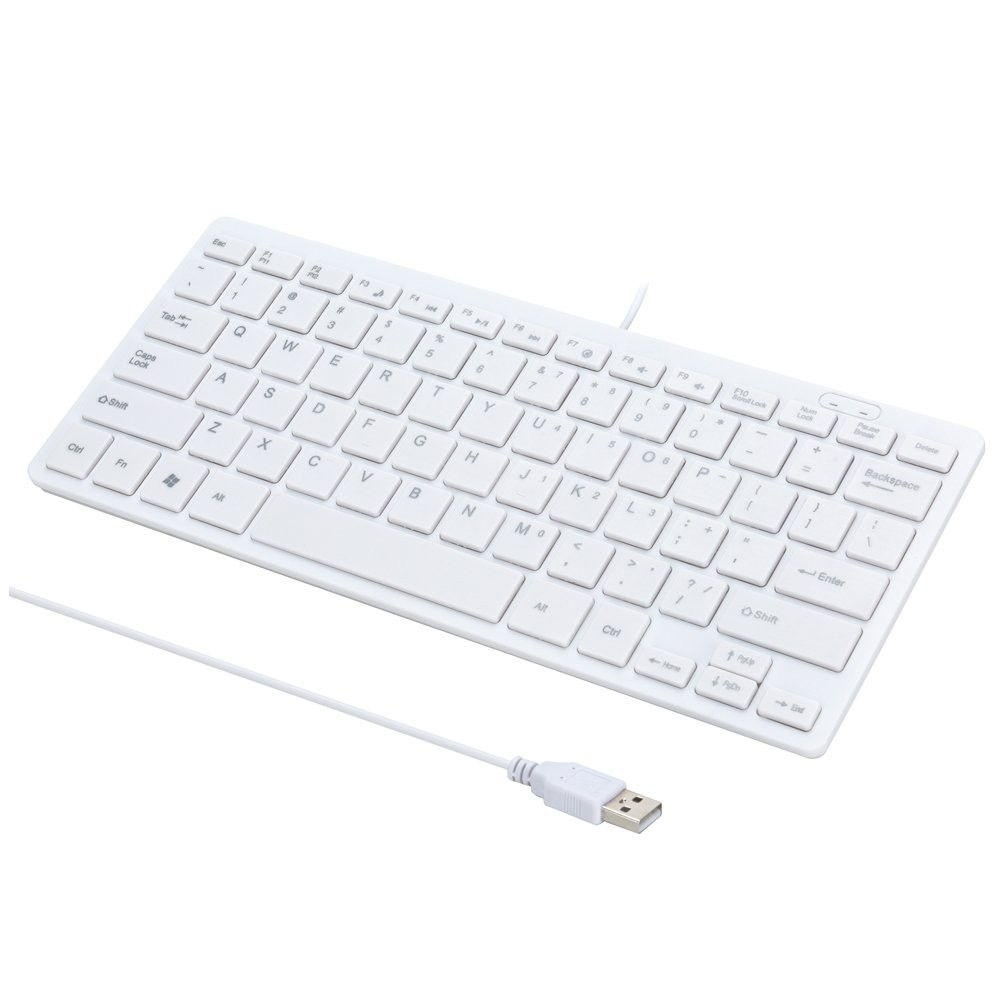 I Focus MCSaite 78 Keys Wired Mini Keyboard White