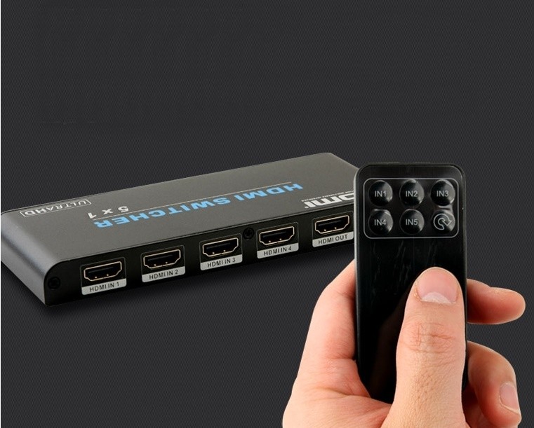 HDMI select 5:1 HDMI ver 2.0 selector HDCP 2.2 DVI 1.0 support UHD 4K x 2K(60Hz)