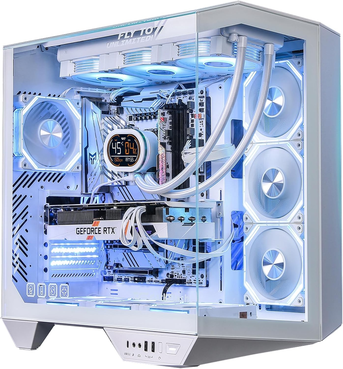 darkFlash DY470 Full Tower PC Case White