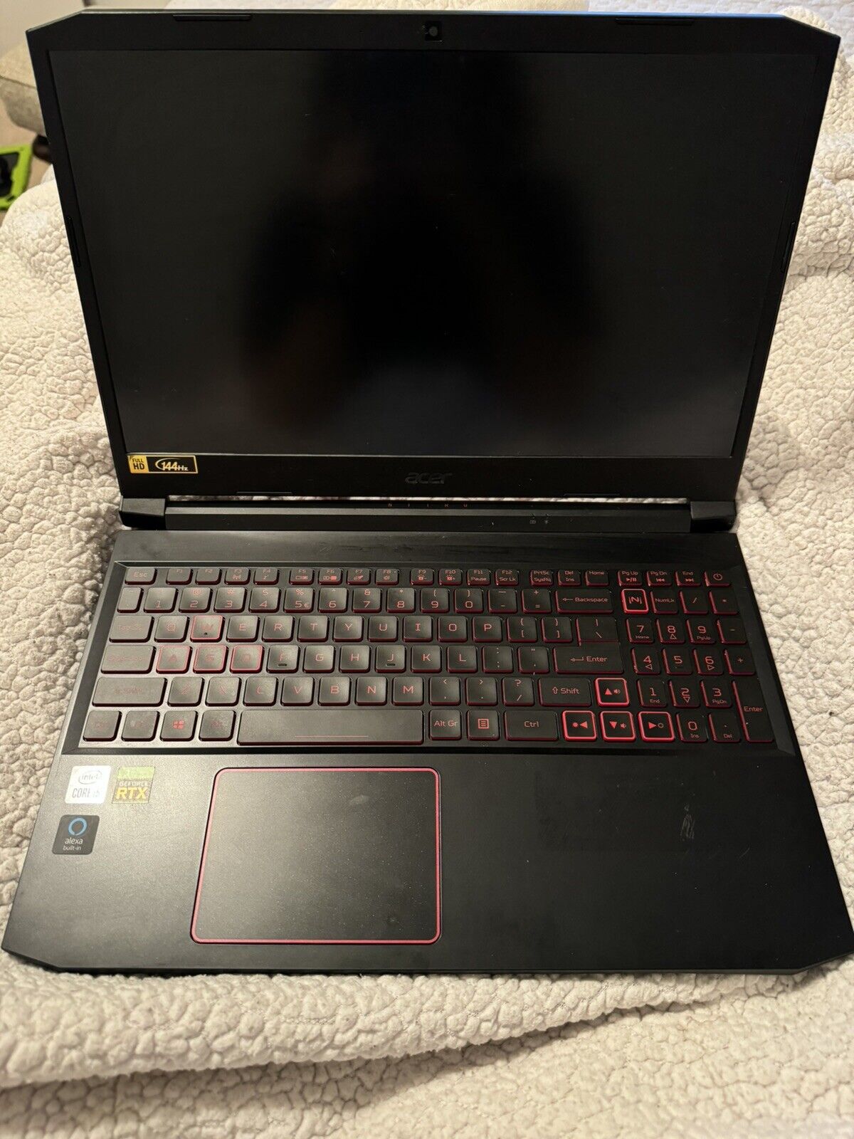 Acer Nitro 5” 512GB SSD, Intel i5 11 Gen, 2.7GHz, 16GB RAM. Charger Included