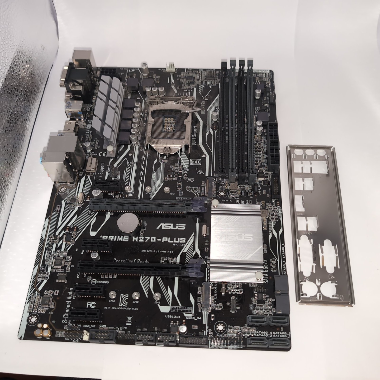 ASUS Prime H270-PLUS LGA 1151 Intel ATX Motherboard DDR4 HDMI DVI w/ I/O  Shield